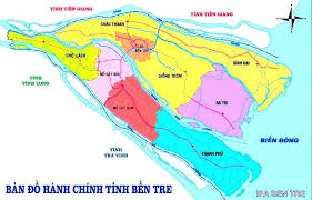 Danh sách đơn vị hành chính cấp huyện tỉnh Bến Tre